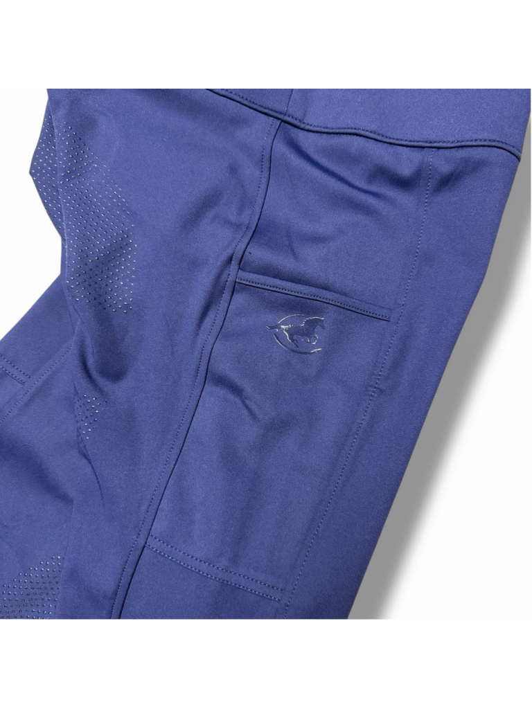 Smartpak Piper Nwt Women’s Extended Silicone Grip Tights Full Seat Navy Medium — image 7 of 8
